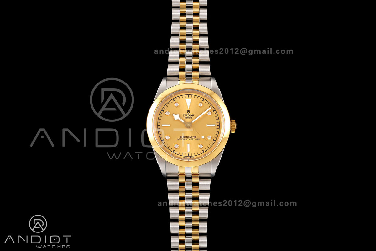 Black Bay One 41 SS/YG HTF 1:1 Best Edition YG Diamonds Dial on SS/YG Bracelet A26J